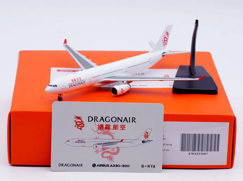 Collectible Diecast Aircraft Model Airbus A330-300 EW4333007 JC Wings 1:400 Dragonair  Reg: B-HYA