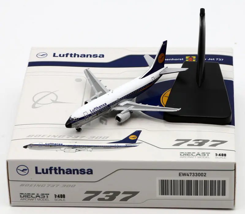 Collectible Diecast Aircraft Model Boeing B737-300 EW4733002 JC Wings 1:400 Lufthansa AirlinesReg: D-ABXC