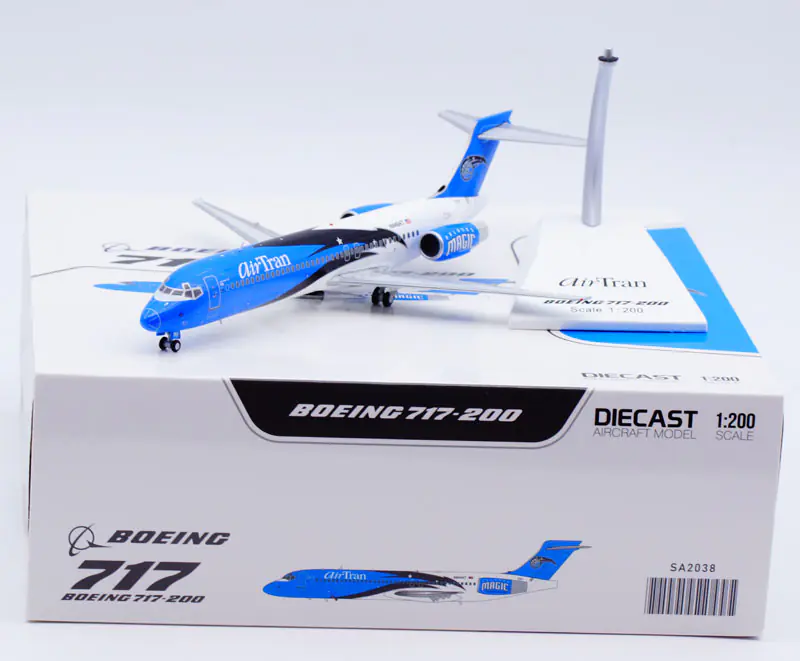 Collectible Diecast Aircraft Model Boeing B717-200 SA2038 JC Wings 1:200 AirTran Airways Reg: N949AT