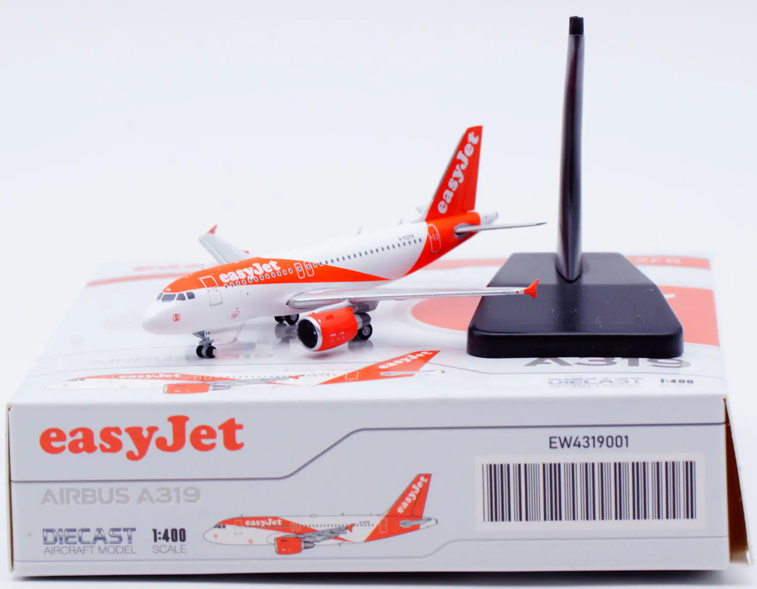 Collectible Diecast Aircraft Model Airbus A319 EW4319001 JC Wings 1:400 Easyjet Reg: G-EZFR