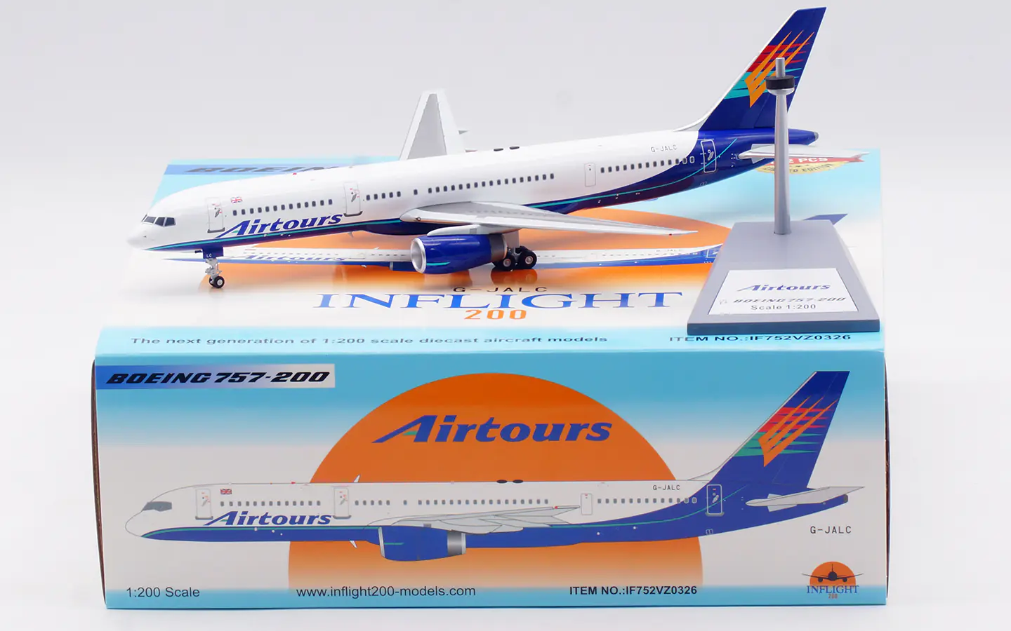 Collectible Diecast Aircraft Boeing B757-200 IF752VZ0326 INFLIGHT 1:200 Airtours International Reg: G-JALC