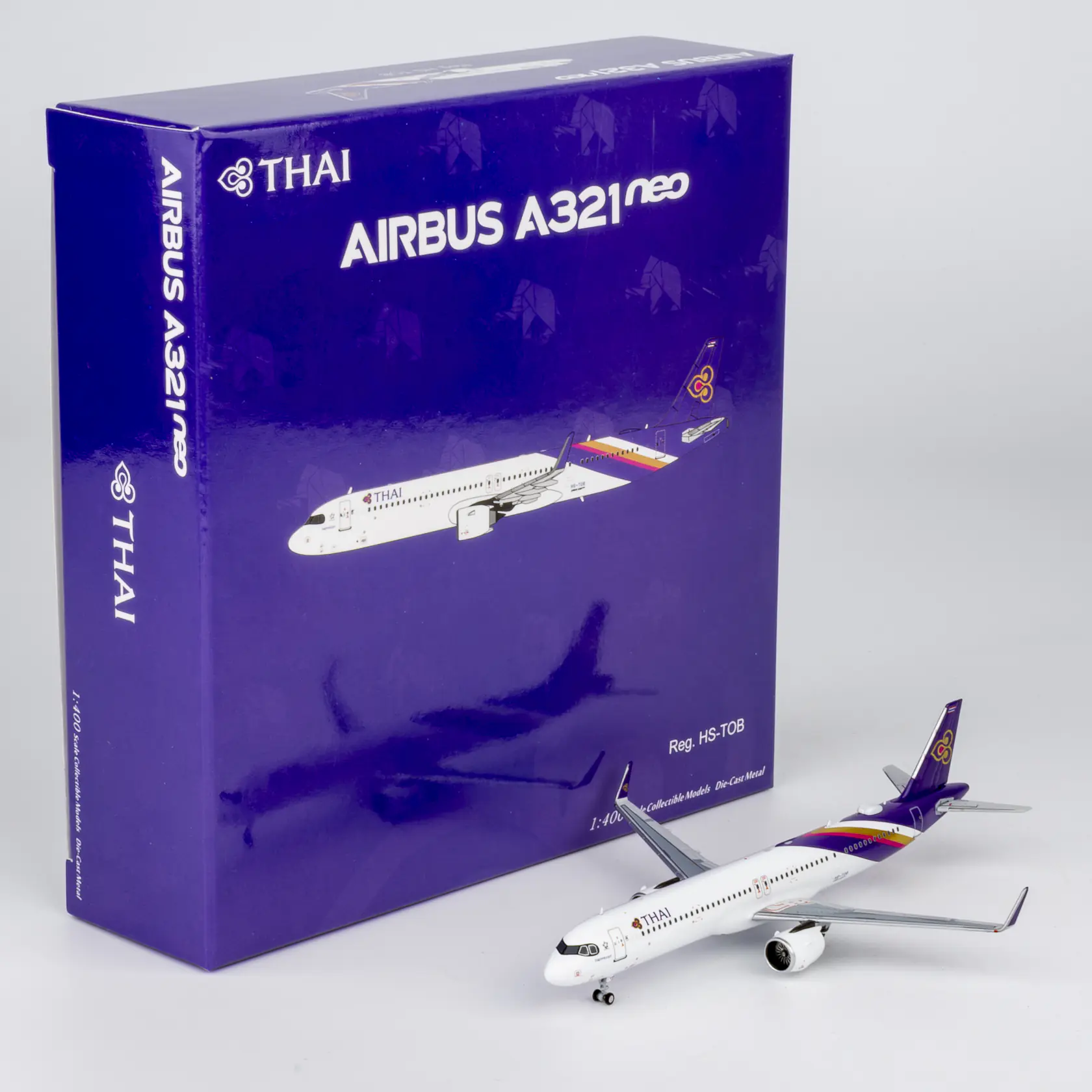 Collectible Diecast Aircraft Model Airbus A321neo 13150 NG Models 1:400 Thai Airways International Reg: HS-TOB