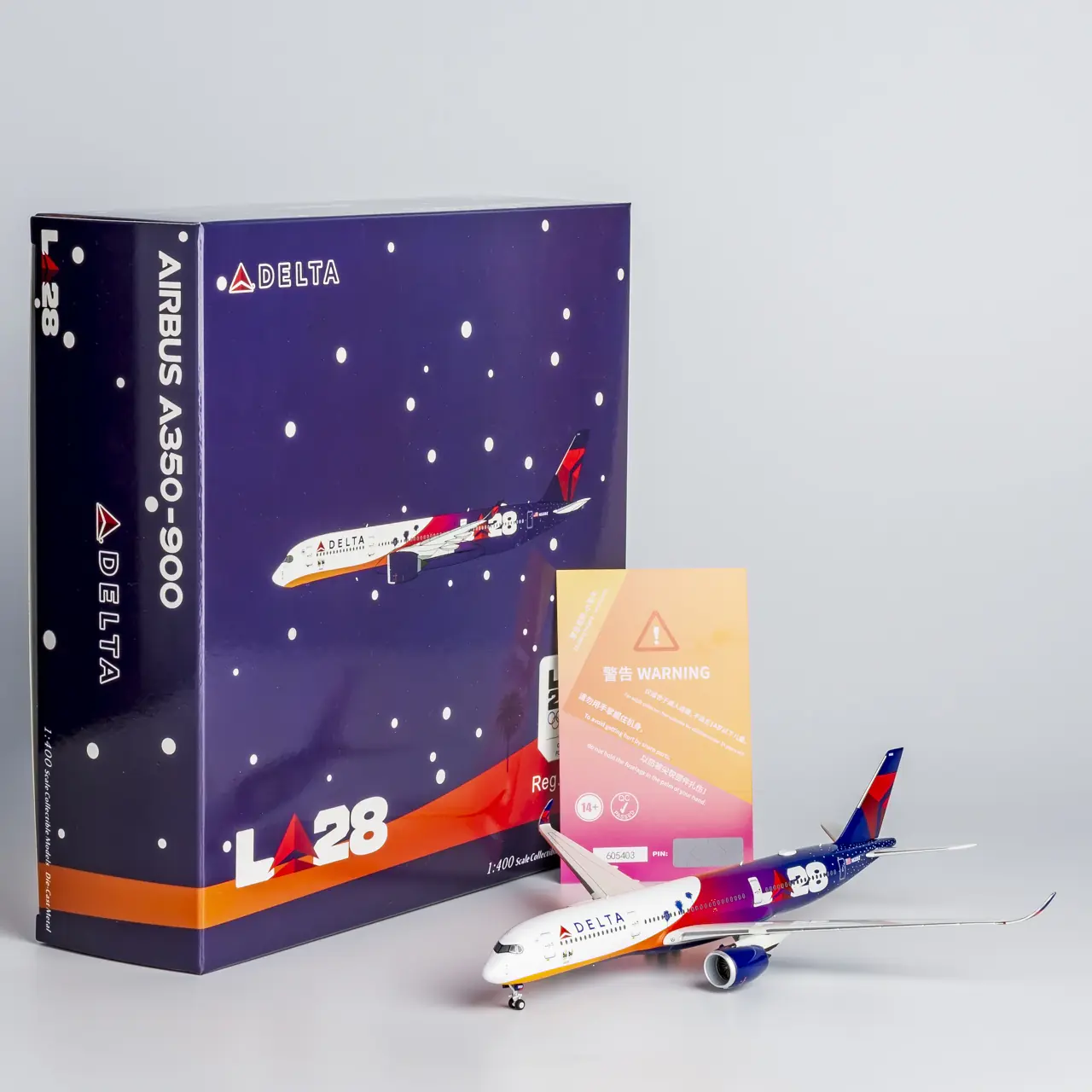Collectible Diecast Aircraft Model Airbus A350-900 39070 NG Models 1:400 Delta Air Lines Reg: N522DZ