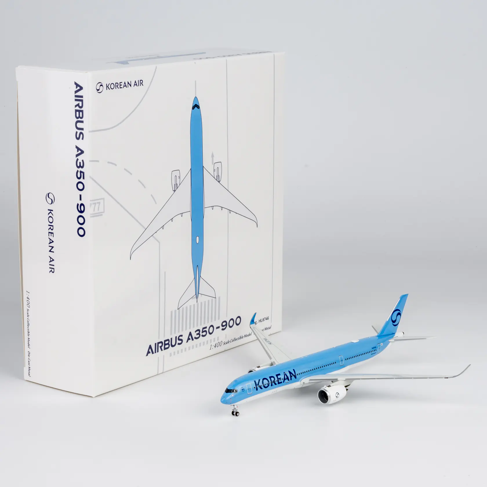 Collectible Diecast Aircraft Model Airbus A350-900 39132 NG Models 1:400 Korean Air Reg: HL8746