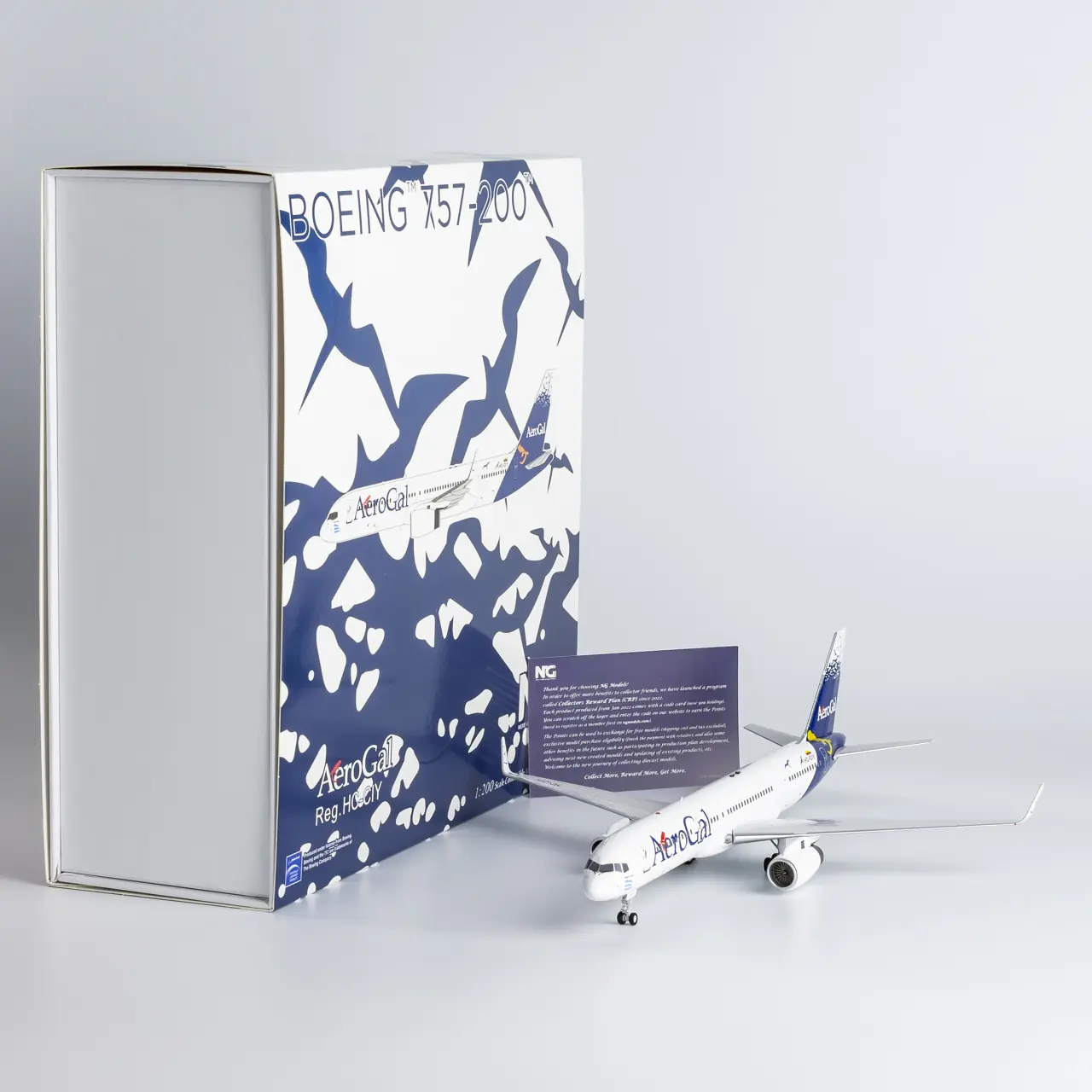 Collectible Diecast Aircraft Model Boeing B757-200 42026 NG Models 1:200 AeroGal Aerolíneas Galápagos Reg: HC-CIY