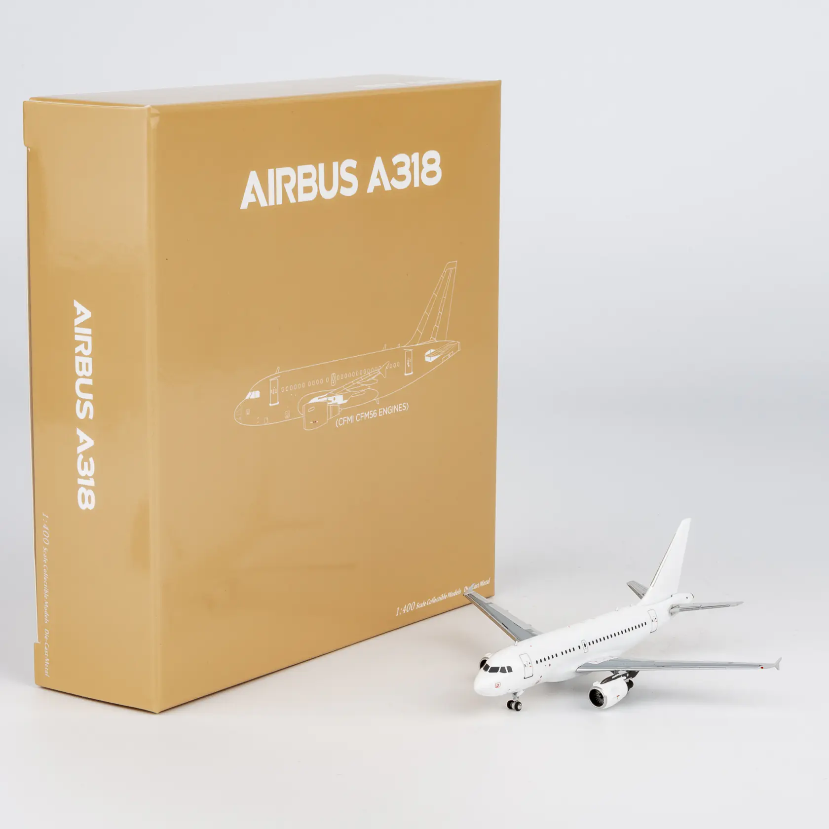 Collectible Diecast Aircraft Model Airbus A318-100 48016 NG Models 1:400 Blank Model