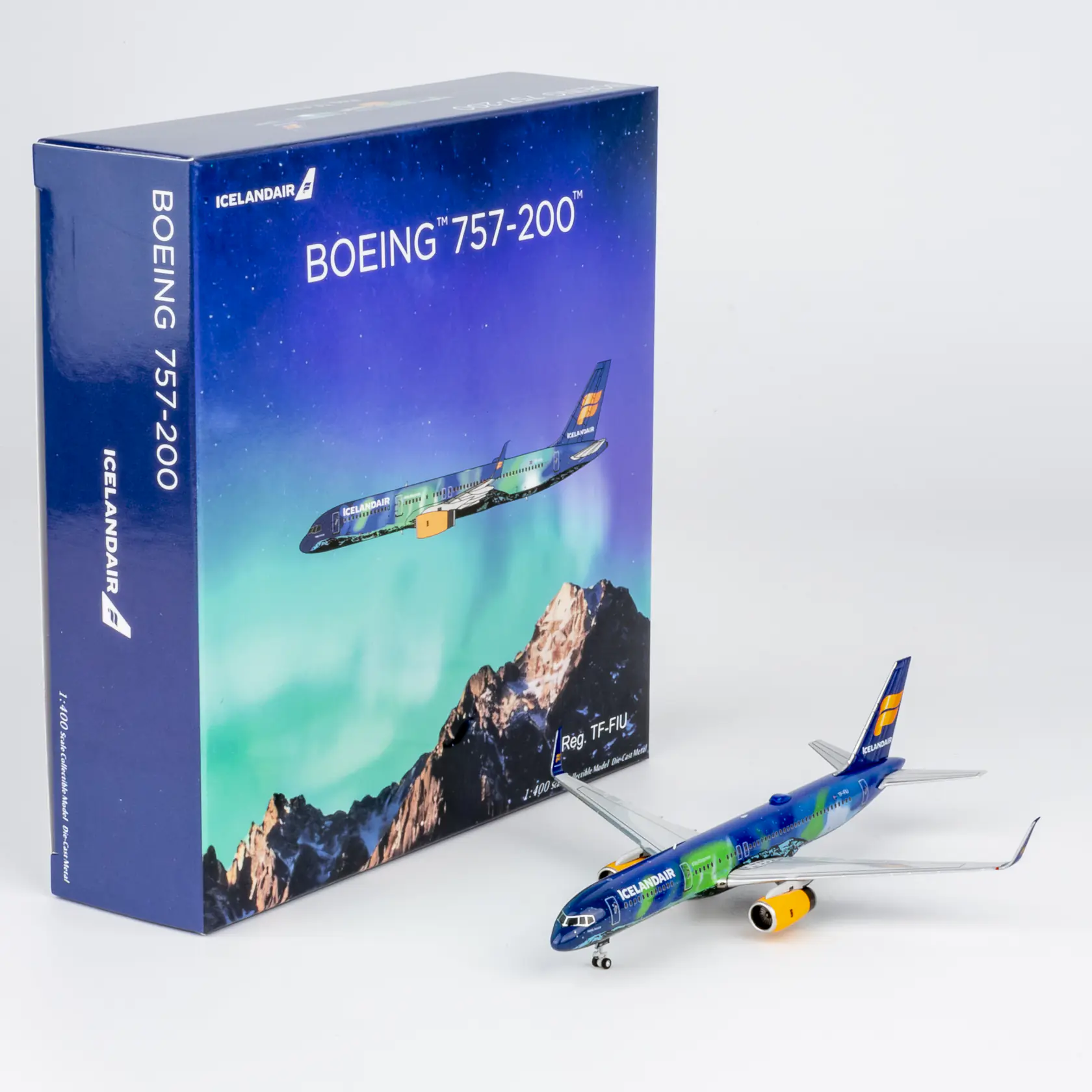 Collectible Diecast Aircraft Model Boeing B757-200 53213 NG Models 1:400 Icelandair Reg: TF-FIU