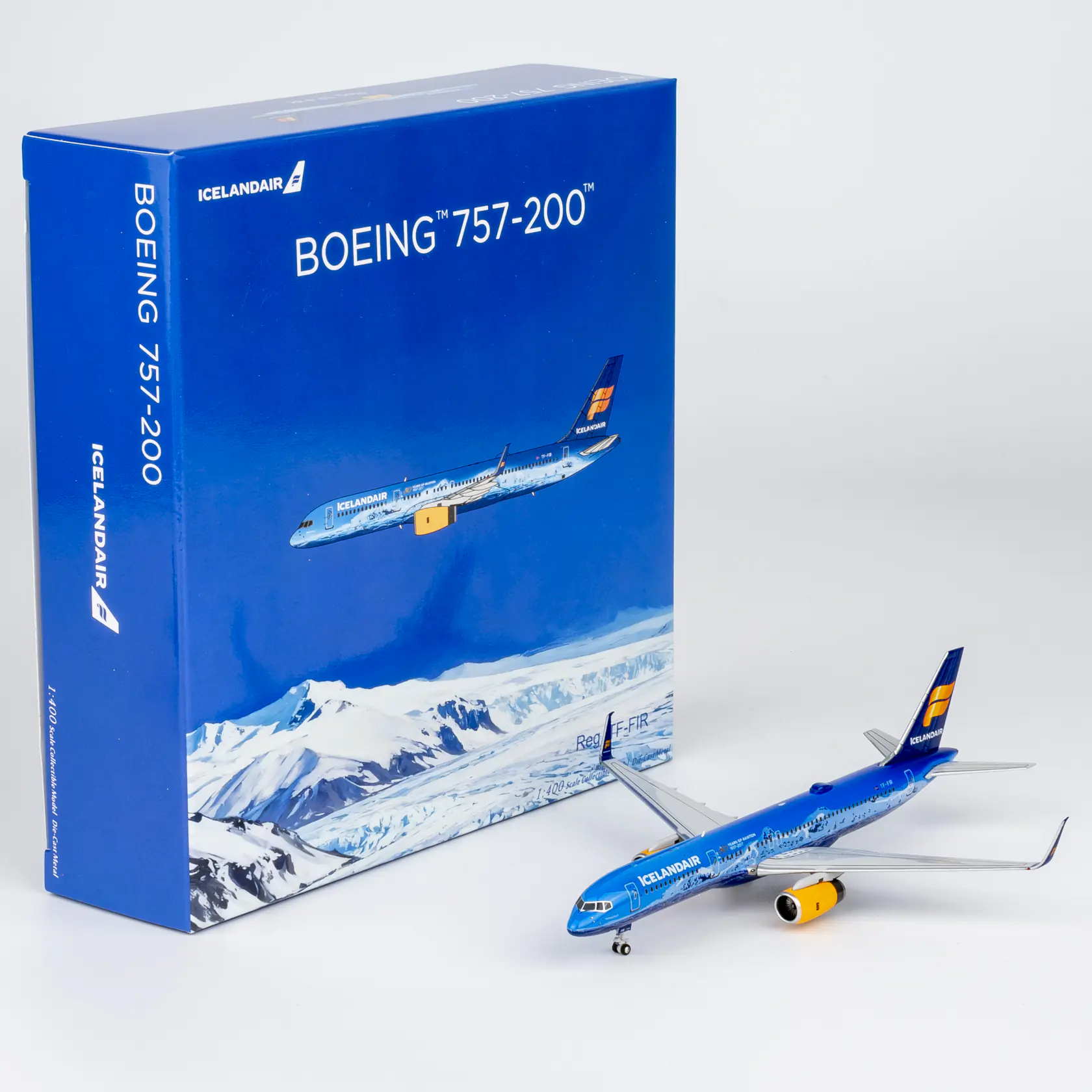 Collectible Diecast Aircraft Model Boeing B757-200 53214 NG Models 1:400 Icelandair Reg: TF-FIR