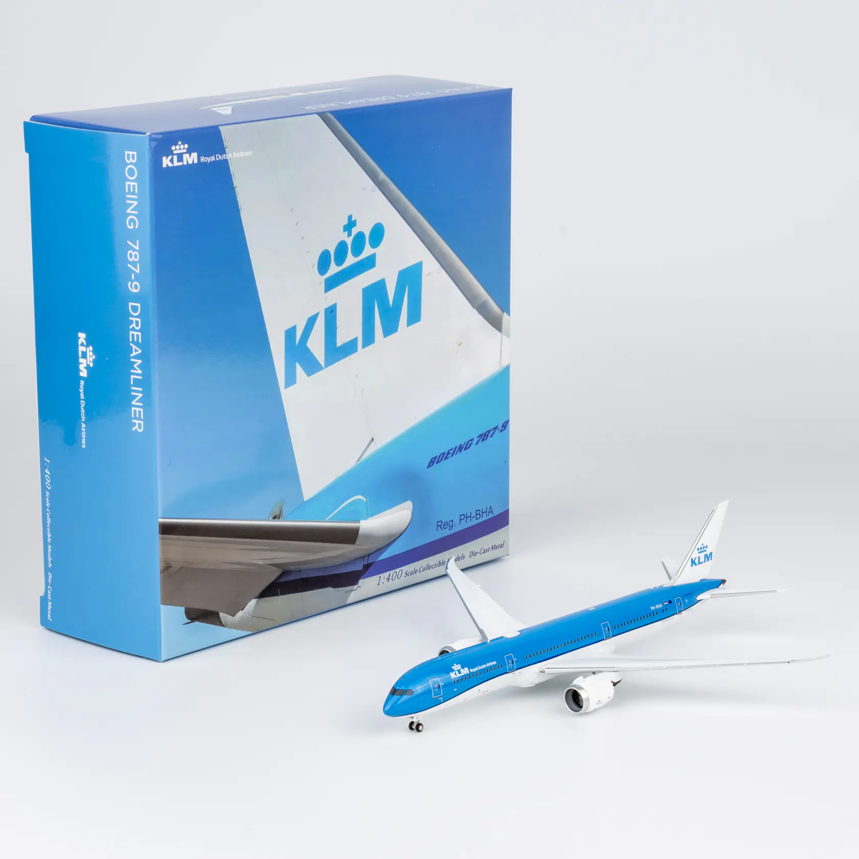 Collectible Diecast Aircraft Model Boeing B787-9 55148 NG Models 1:400 KLM Royal Dutch Airlines Reg: PH-BHA