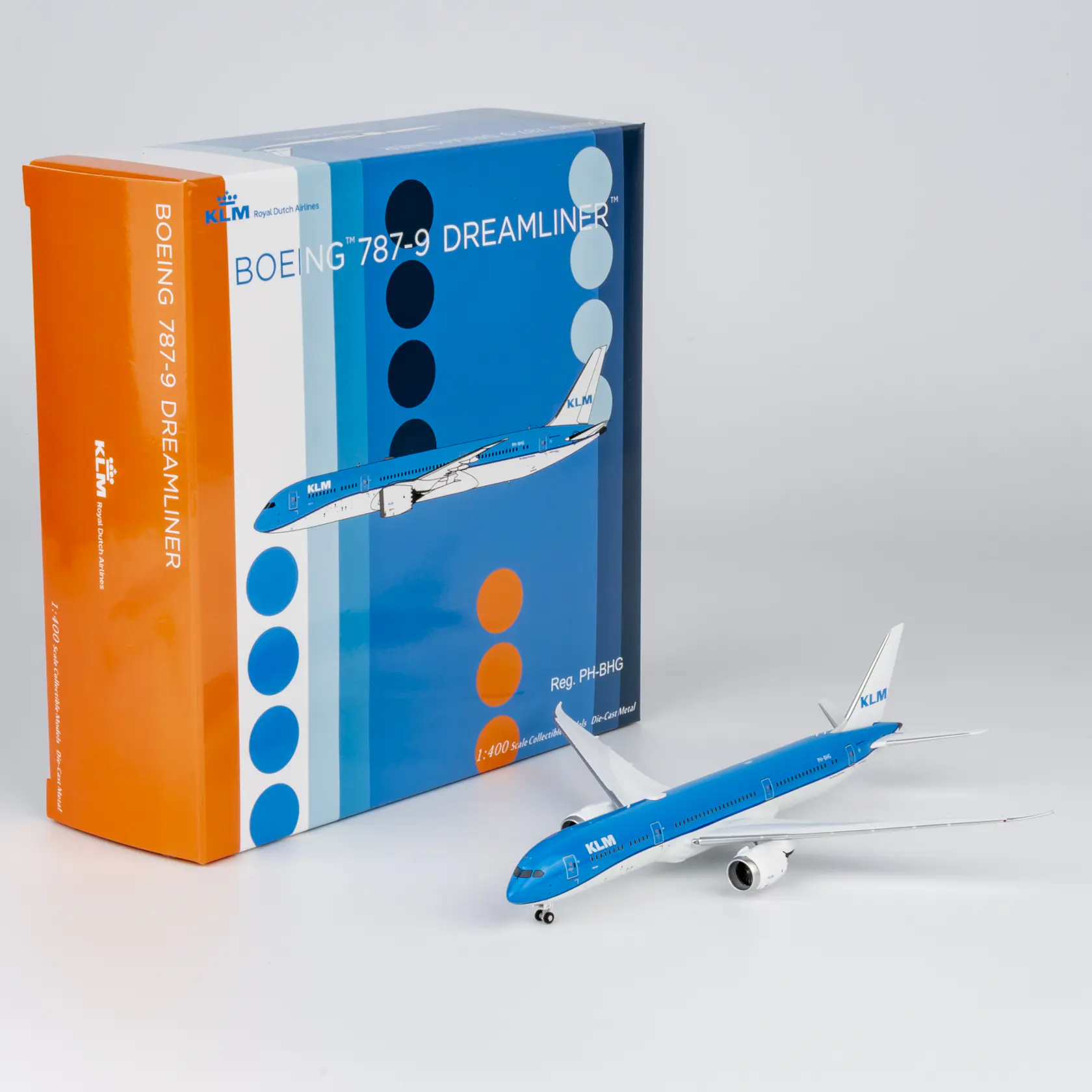 Collectible Diecast Aircraft Model Boeing B787-9 55151 NG Models 1:400 KLM Royal Dutch Airlines Reg: PH-BHG