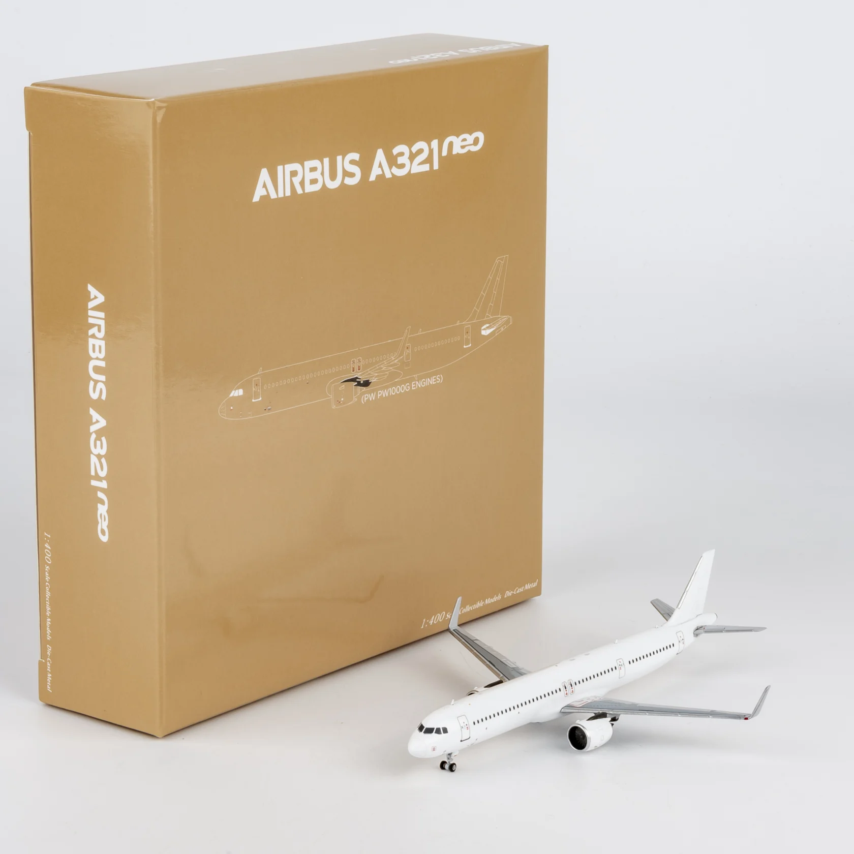 Collectible Diecast Aircraft Model Airbus A321neo 13143 [PW PW1000G engines] NG Models 1:400 Blank Model