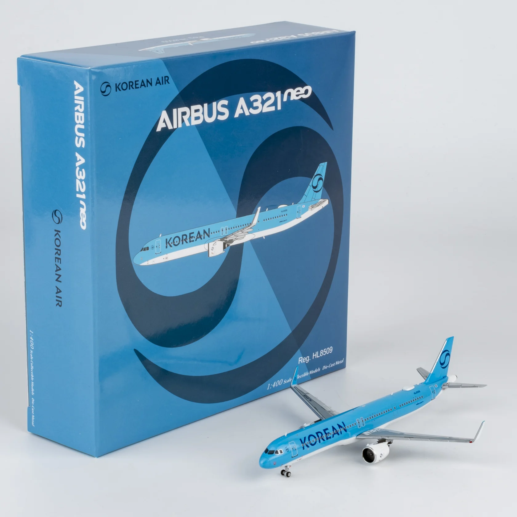 Collectible Diecast Aircraft Model Airbus A321neo 13144 NG Models 1:400 Korean Air Reg: HL8509