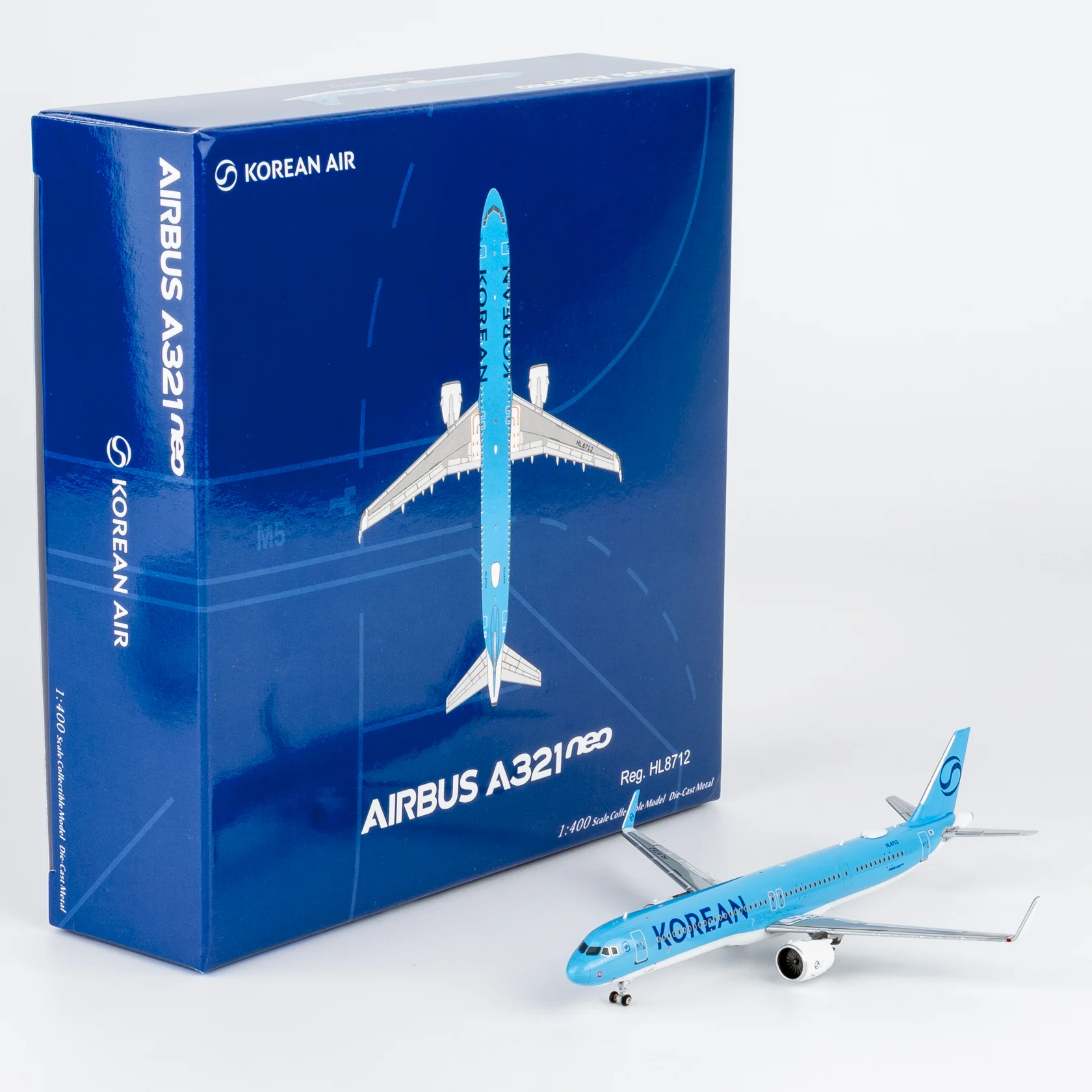 Collectible Diecast Aircraft Model Airbus A321neo 13151 NG Models 1:400 Korean Air Reg: HL8712