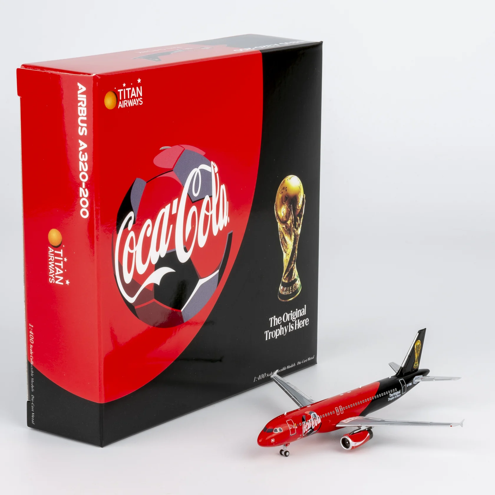 Collectible Diecast Aircraft Model Airbus A320-200 15070 NG Models 1:400 Titan Airways Reg: G-POWK