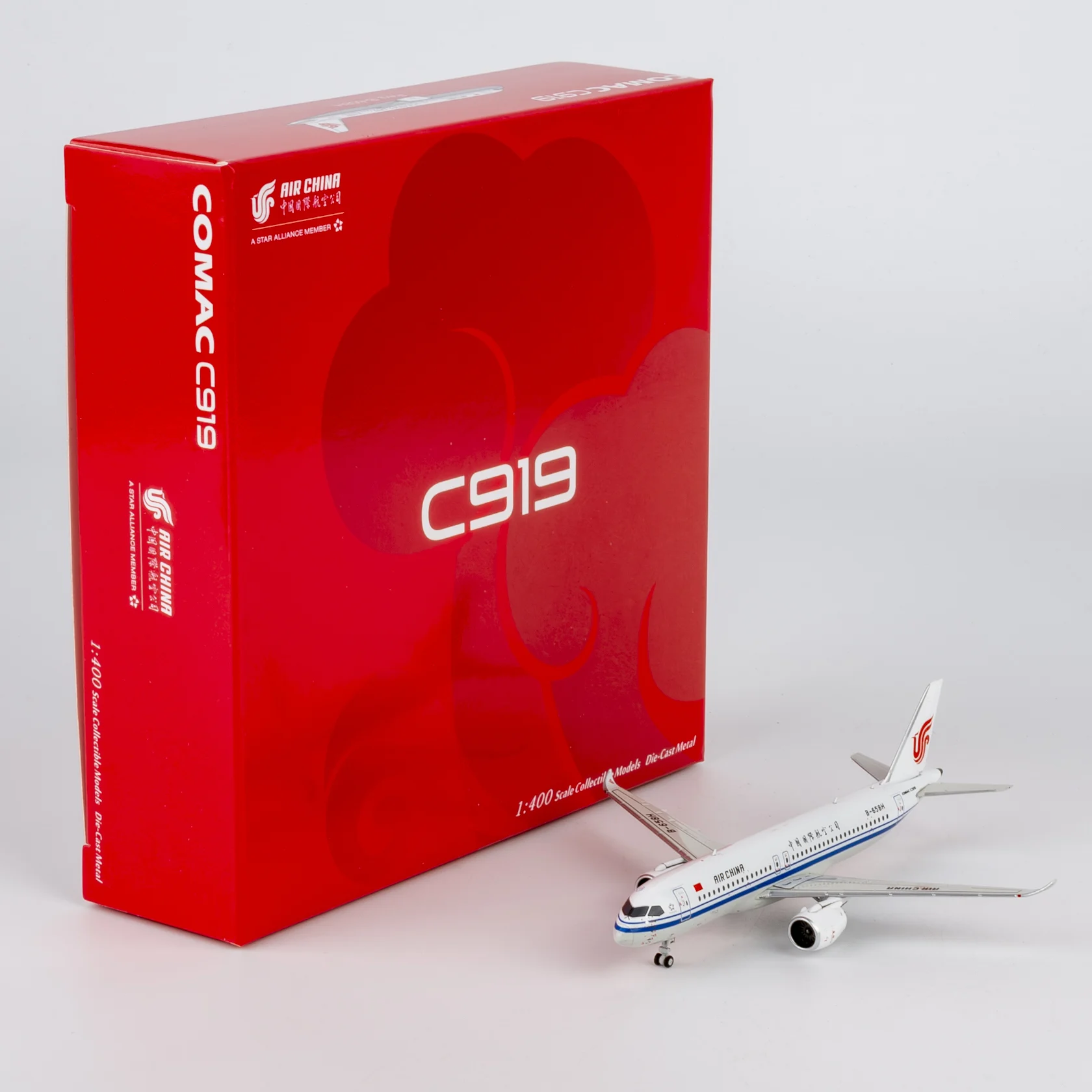 Collectible Diecast Aircraft Model COMAC C919 19104 NG Models 1:400 Air China Reg: B-658H