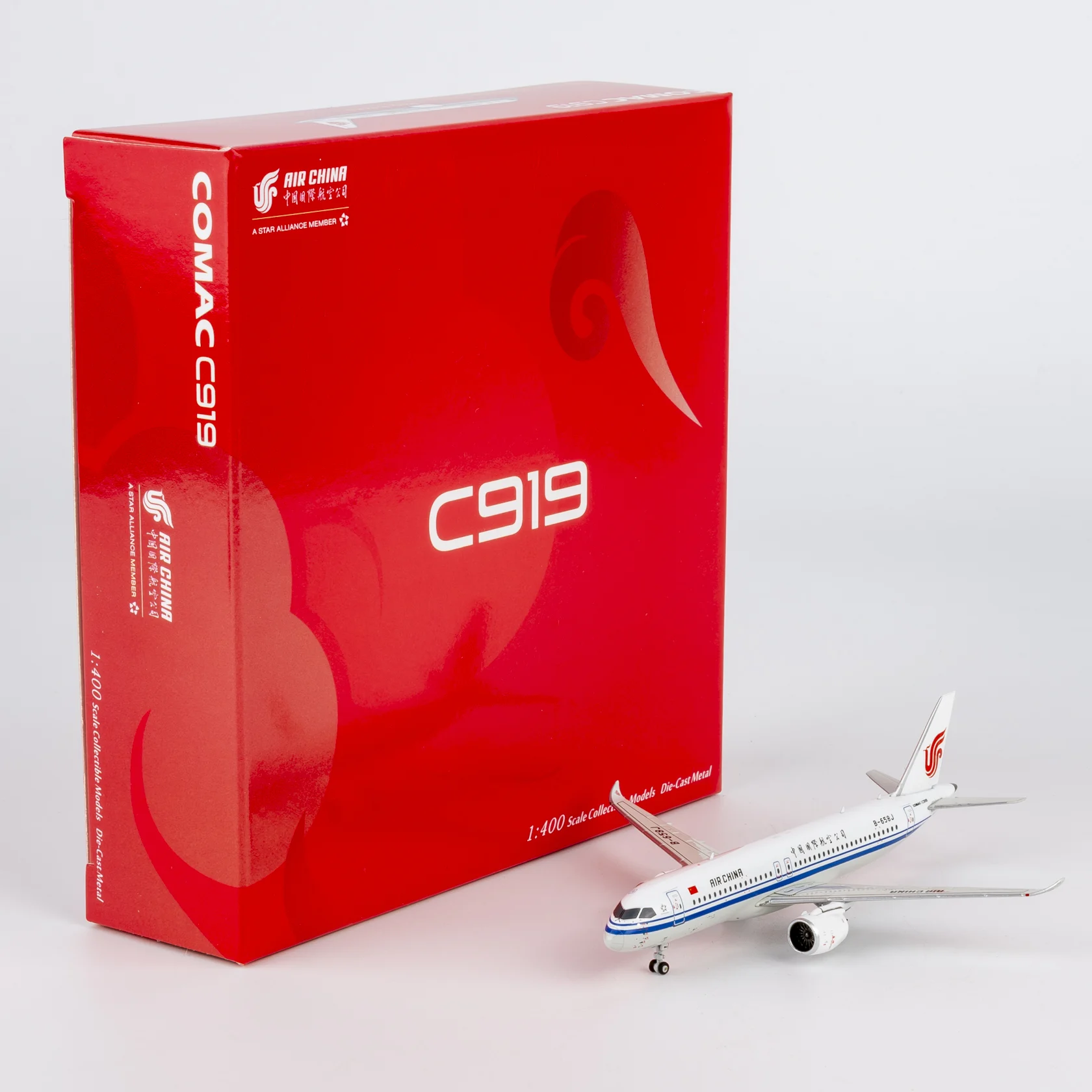 Collectible Diecast Aircraft Model COMAC C919 19105 NG Models 1:400 Air China Reg: B-658J