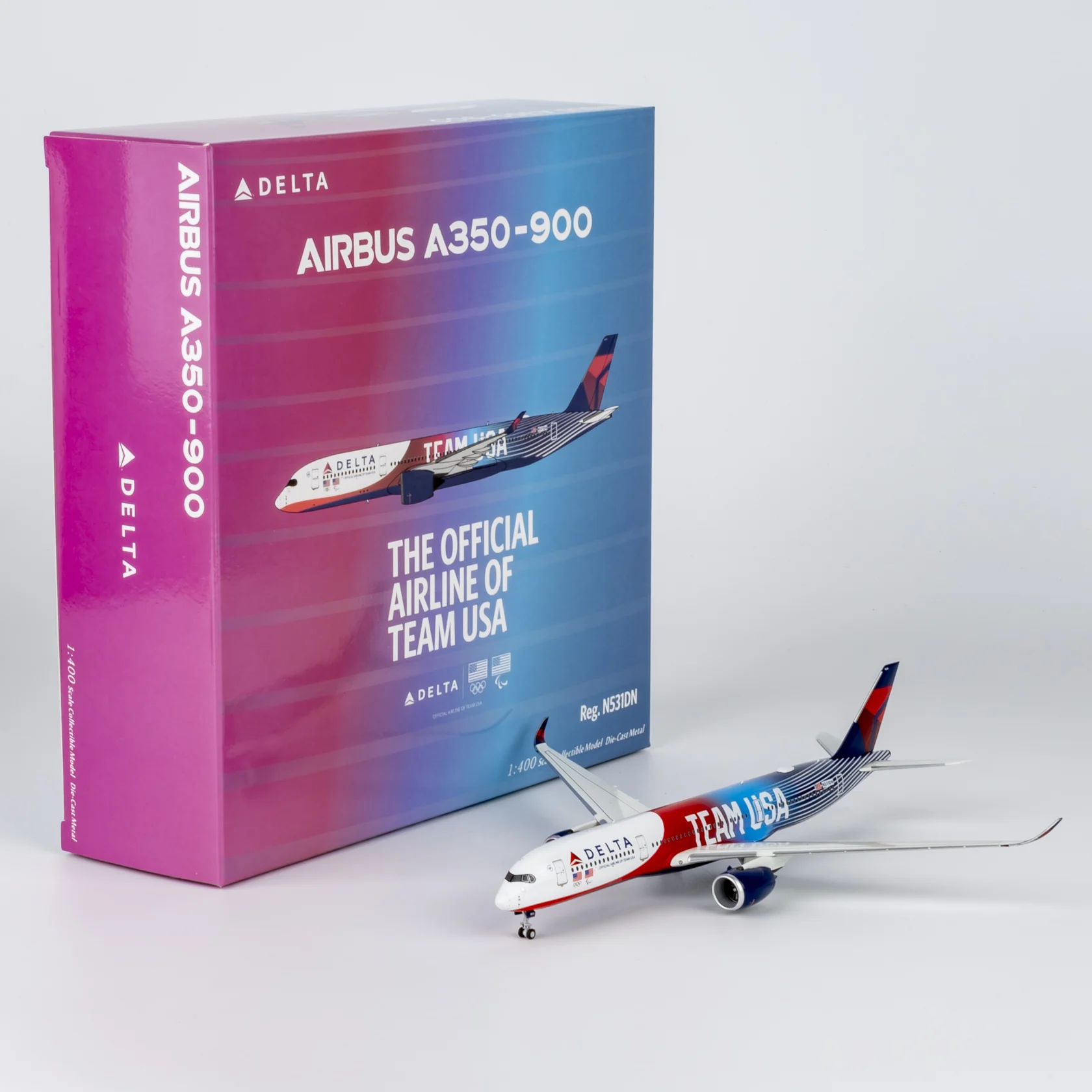 Collectible Diecast Aircraft Model Airbus A350-900 39124 NG Models 1:400 Delta Air Lines Reg: N531DN