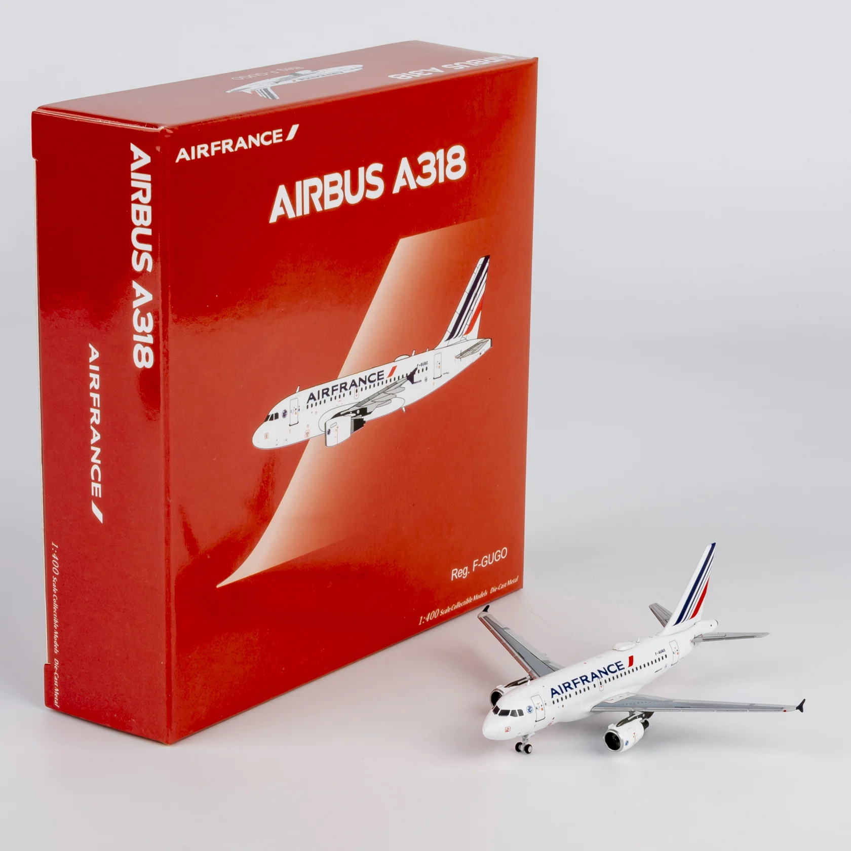 Collectible Diecast Aircraft Model Airbus A318-100 48023 NG Models 1:400 Air France Reg: F-GUGO