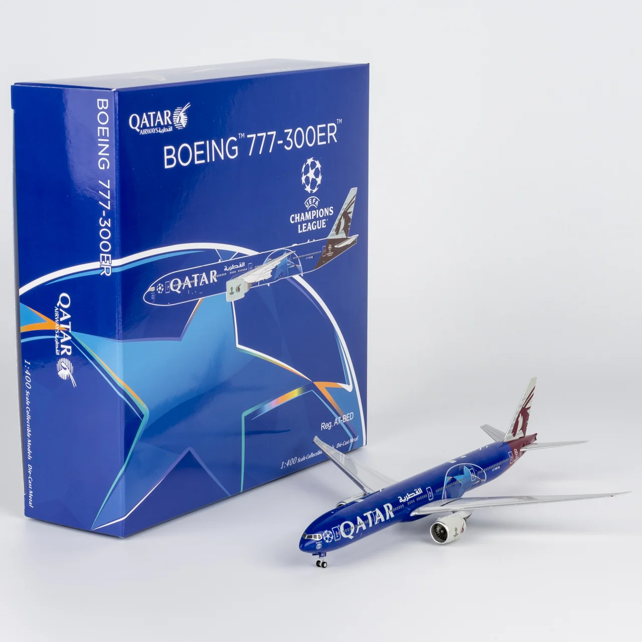 Collectible Diecast Aircraft Model Boeing B777-300ER 73084 NG Models 1:400 Qatar Airways Reg: A7-BED