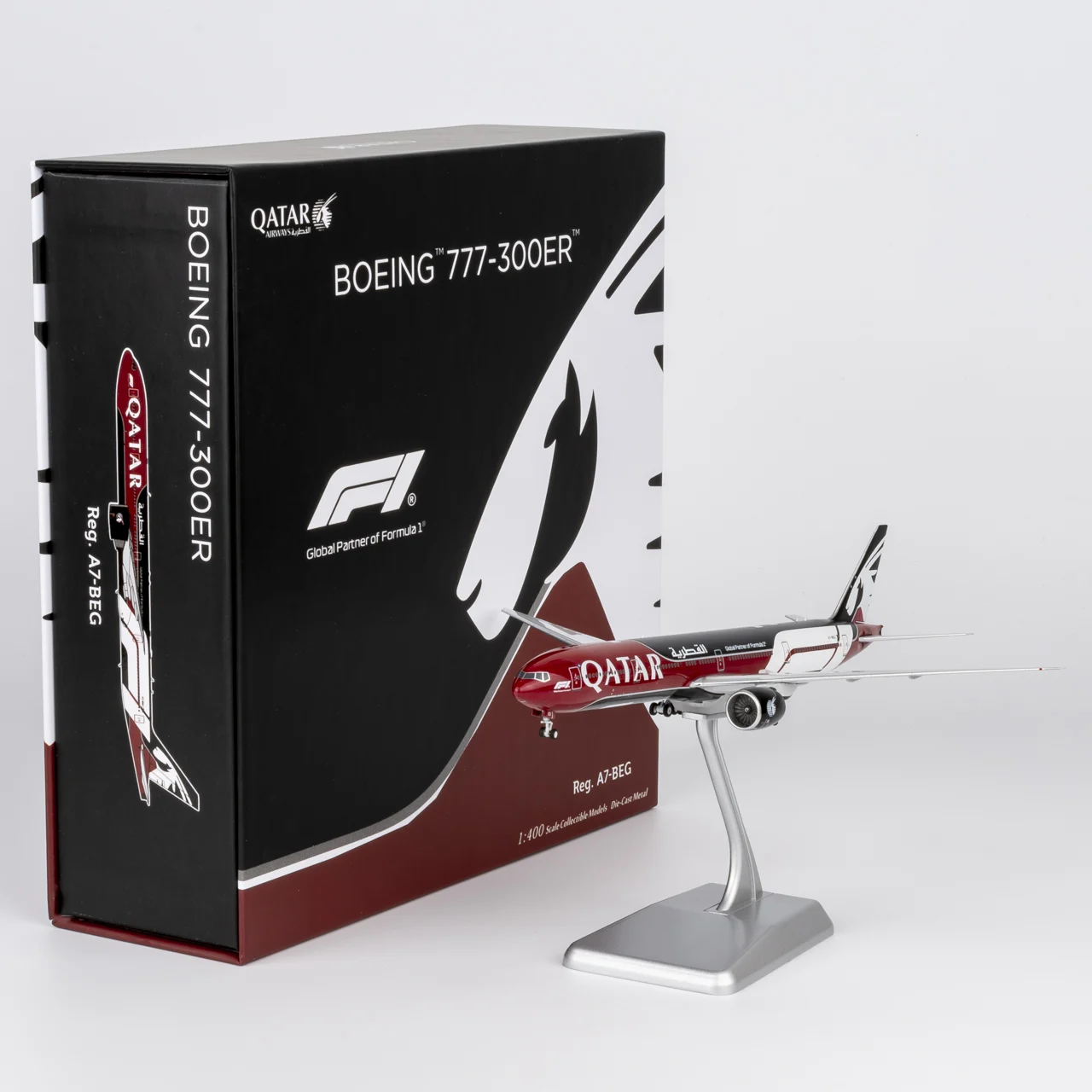 Collectible Diecast Aircraft Model Boeing B777-300ER 73095 [Ultimate] NG Models 1:400 Qatar Airways Reg: A7-BEG