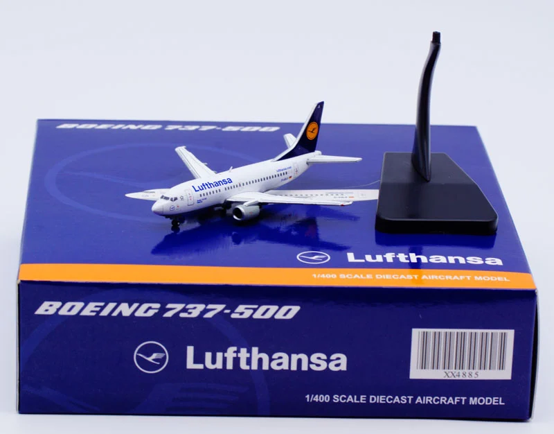 Collectible Diecast Aircraft Model Boeing B737-500 XX4885 JC Wings 1:400 Lufthansa Airlines Reg: D-ABJI