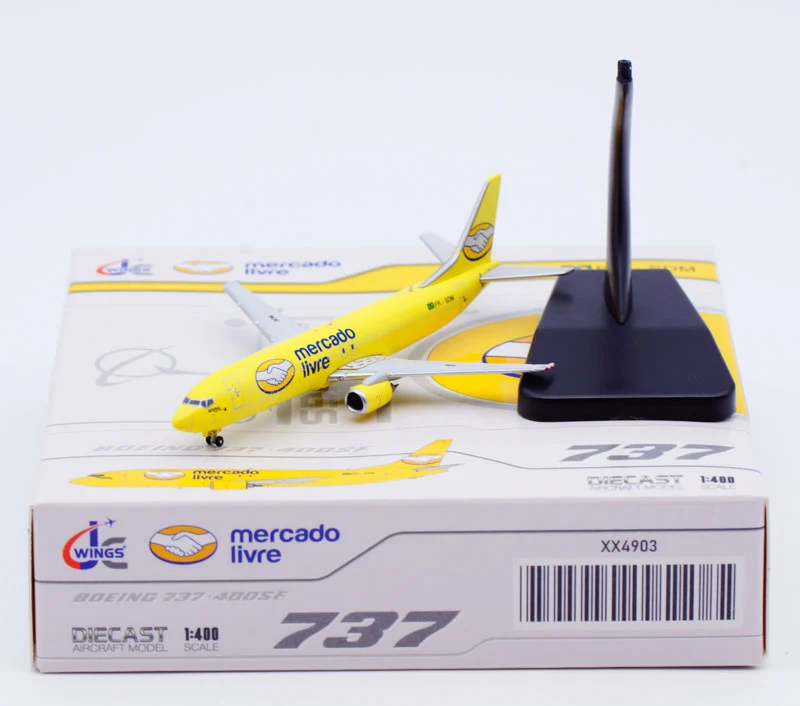 Collectible Diecast Aircraft Model Boeing B737-400 XX4903 JC Wings 1:400 Mercado Livre Reg: PR-SDM