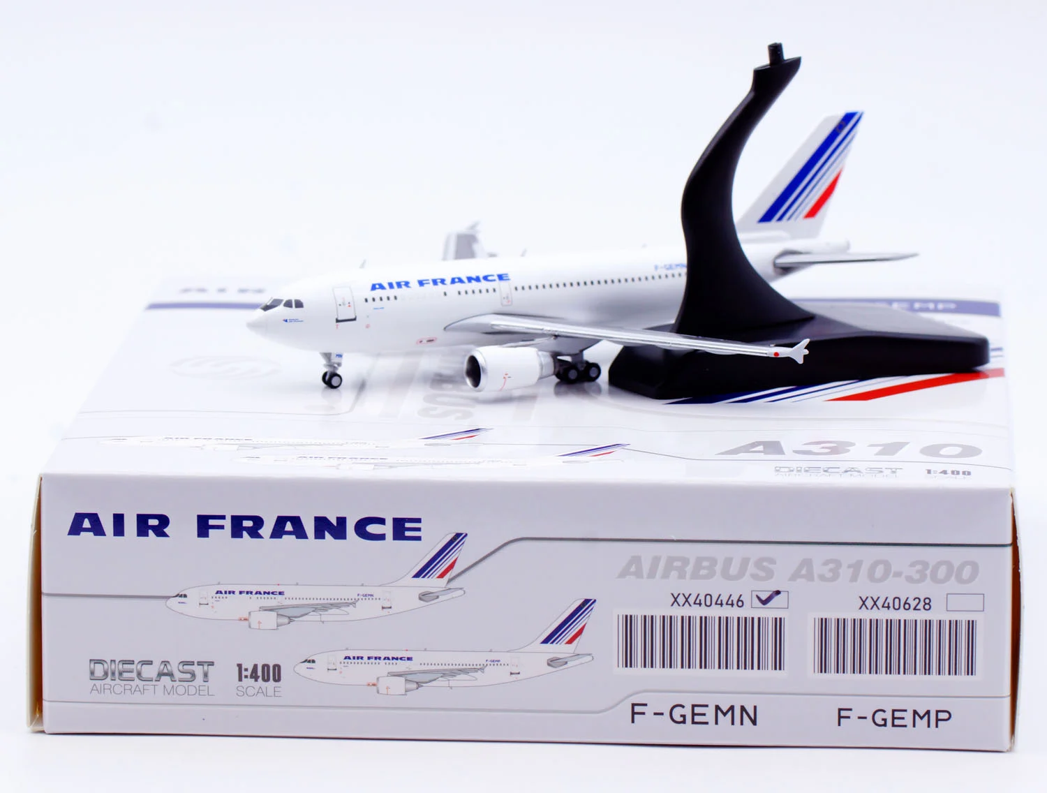 Collectible Diecast Aircraft Model Airbus A310-300 XX40446 Wings 1:400 Air France Reg: F-GEMN