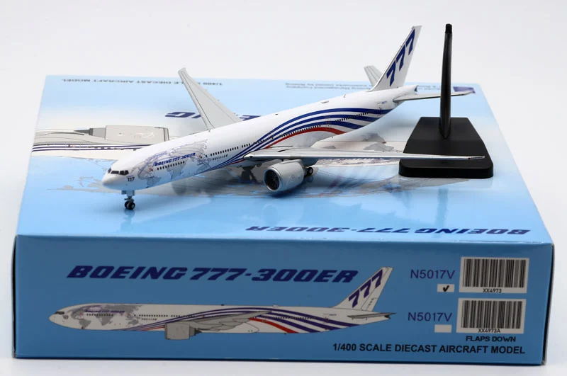 Collectible Diecast Aircraft Model Boeing B777-300ER XX4973 JC Wings 1:400 "House Color" Reg: N5017V