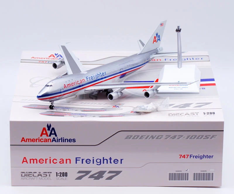Collectible Diecast Aircraft Model Boeing B747-100 XX20290 JC Wings 1:200 American Freighter Reg: N9671