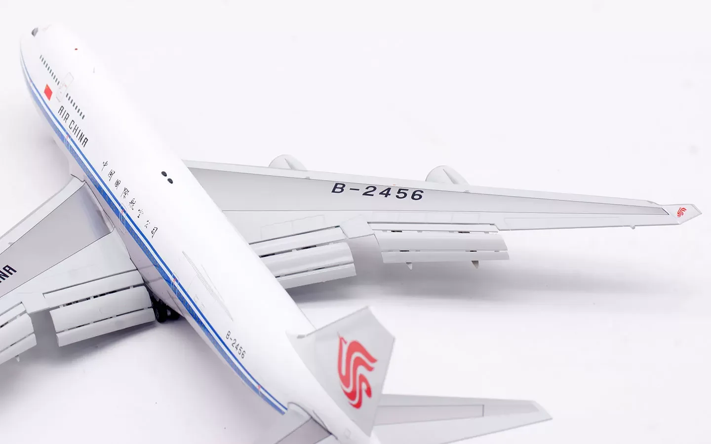 Collectible Diecast Aircraft Model Boeing B747-400 L2164FD JC Wings 1:200 Air  China Reg: B-2456 Flaps Down