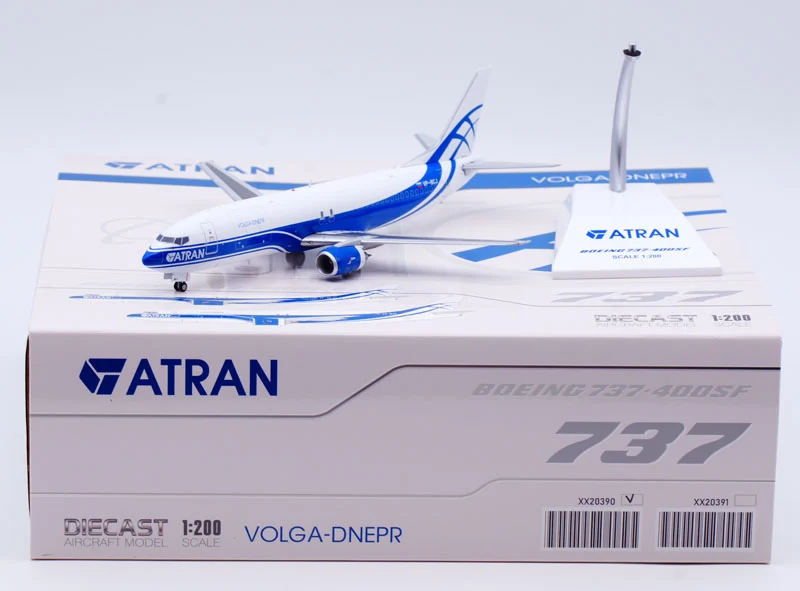Collectible Diecast Aircraft Model Boeing B737-400 XX20390 JC Wings 1:200 ATRAN Cargo Airlines Reg: VP-BCJ