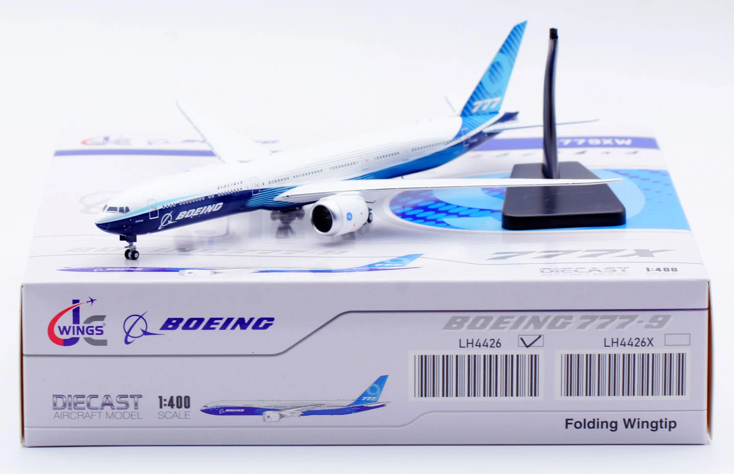 Collectible Diecast Aircraft Model Boeing B777-9 LH4426 [First Flight] JC Wings 1:400 "House Color" Reg: N779XW