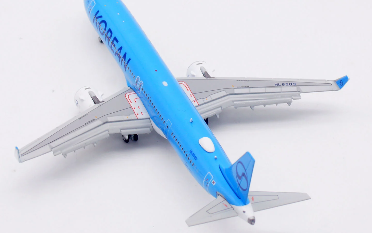 Collectible Diecast Aircraft Model Airbus A321 B420601FD [New Livery] HX Models 1:400 KOREAN Air Reg: HL8509 Flaps Down