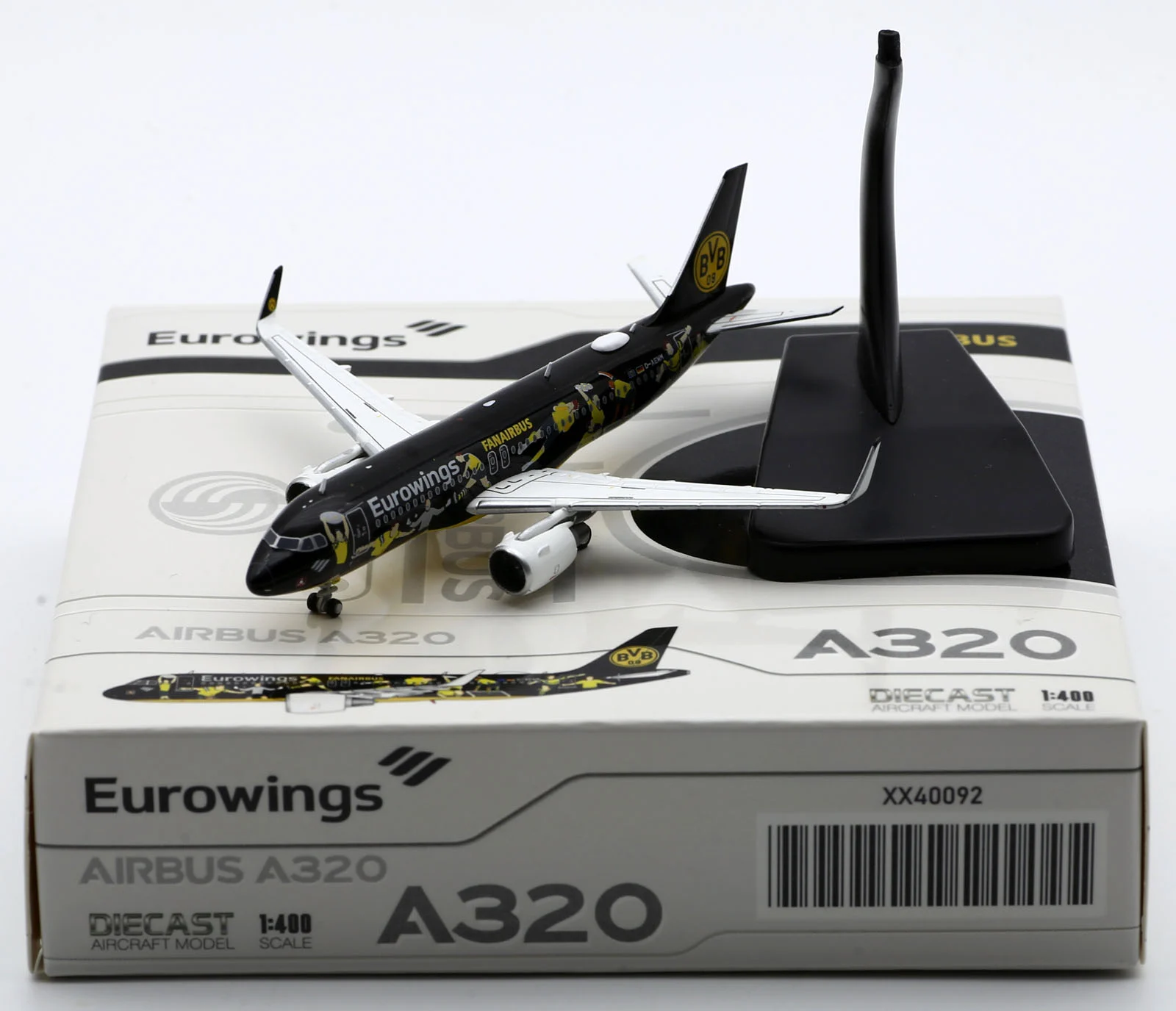 Collectible Diecast Aircraft Model Airbus A320 XX40092 JC Wings 1:400 Eurowings Reg: D-AEWM