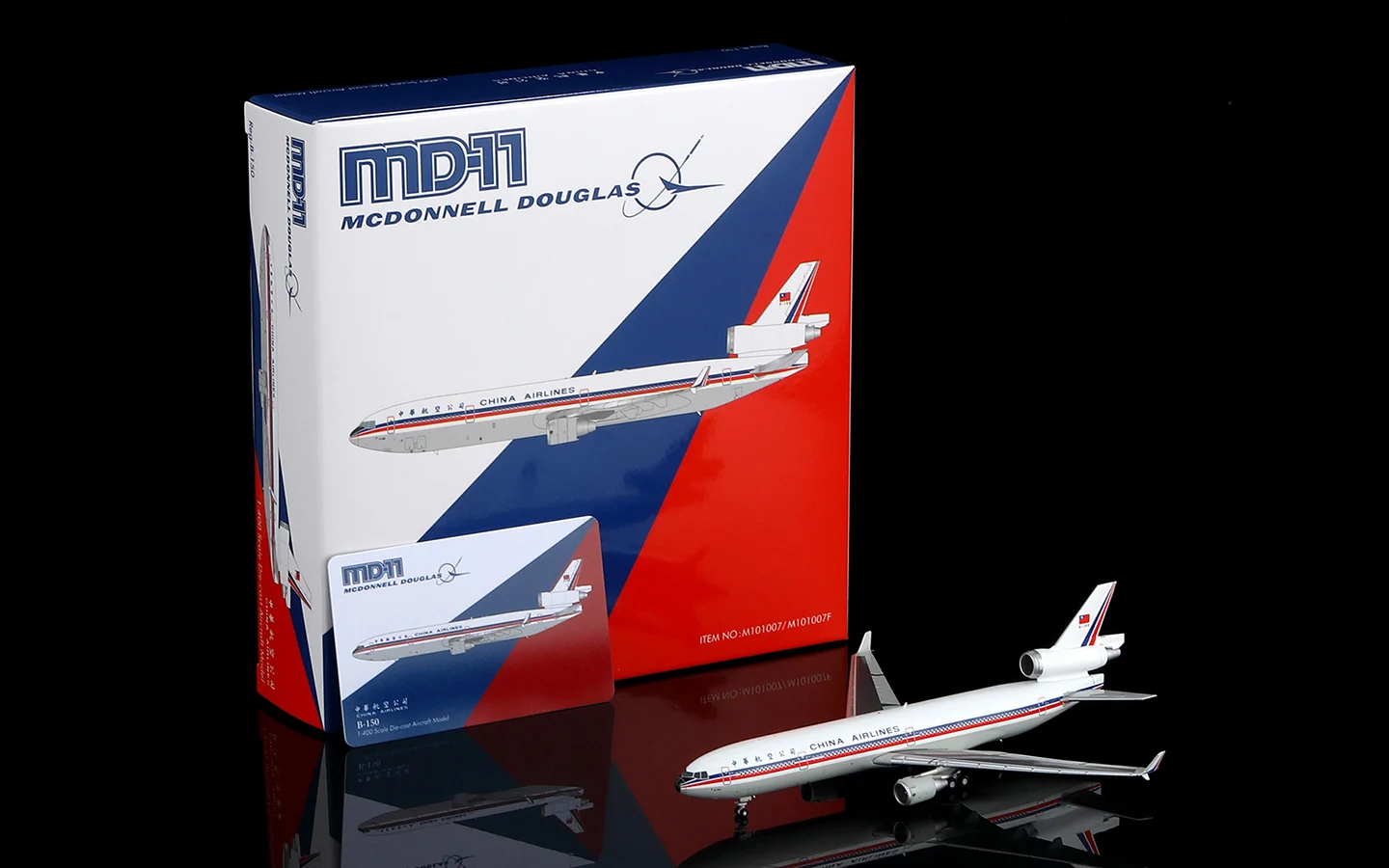 Collectible Diecast Aircraft Model McDonnell Douglas MD-11 M101007 HX Models 1:400 CHINA AIRLINES Reg: B-150