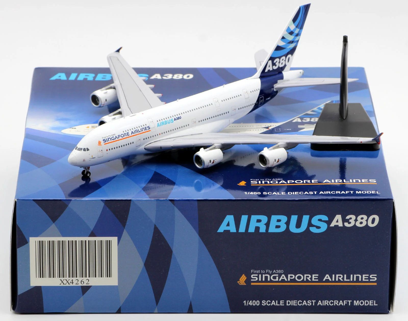Collectible Diecast Aircraft Model Airbus Indutrie A380 XX4262 JC Wings 1:400 "House Color"  Reg: F-WWOW