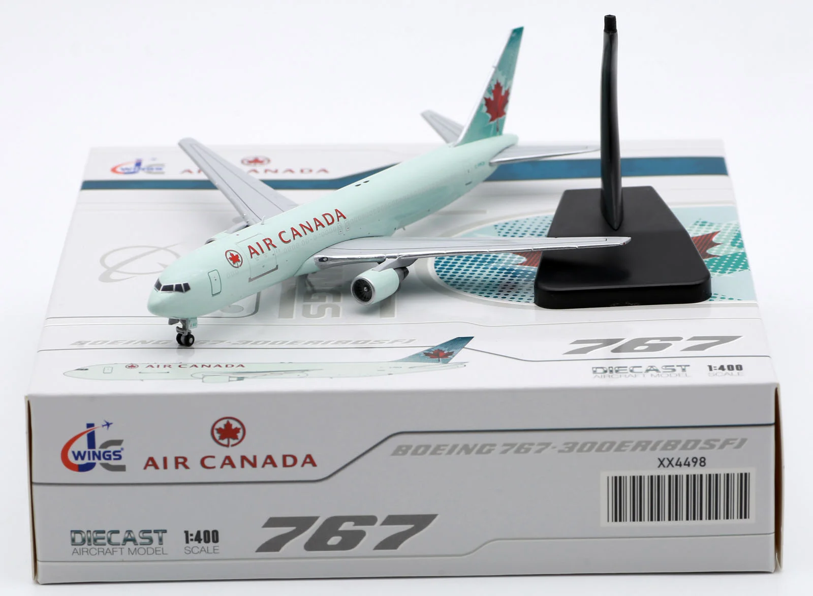 Collectible Diecast Aircraft Model Boeing B767-300(BCF) XX4498 JC Wings 1:400 Air Canada Cargo Reg: C-FPCA