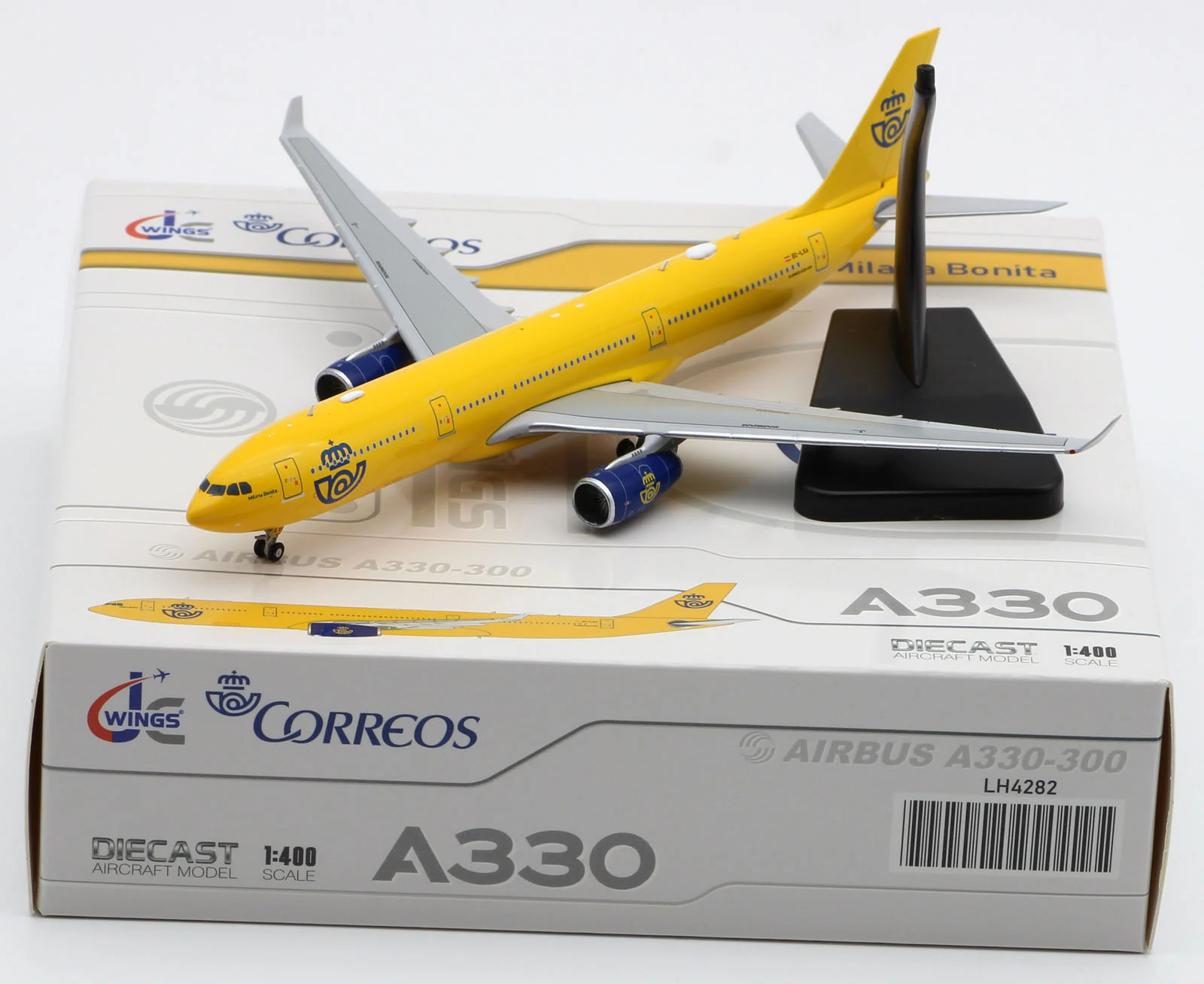 Collectible Diecast Aircraft Model Airbus A330-300 LH4282 JC Wings 1:400 Correos Cargo Reg: EC-LXA